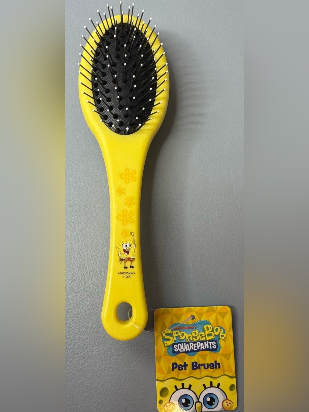SpongeBob SquarePants themed dual ended brush boar brush bristle brush dog pets